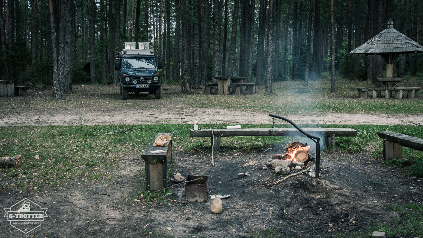 One of many perfect wild camp spots in Lithuania.