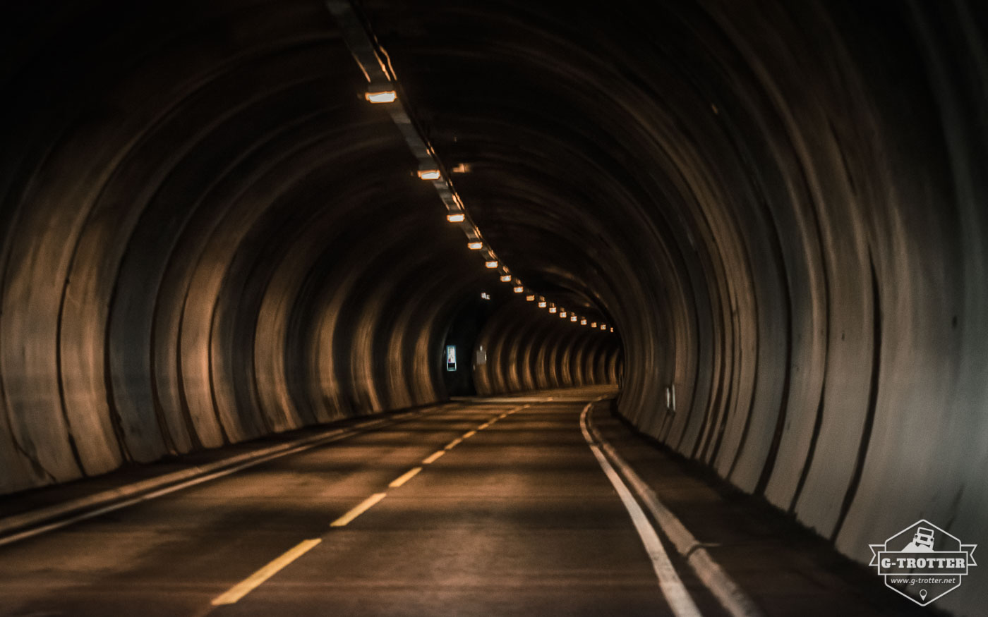 The North Cape Tunnel runs below the sea level.