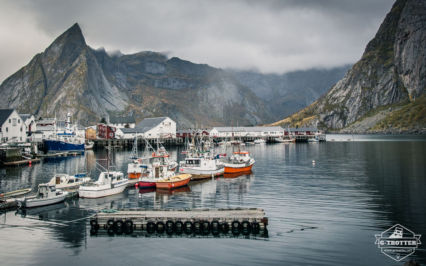 Small fisherman port on the Lofoten. 