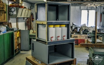Electric box and water shelf