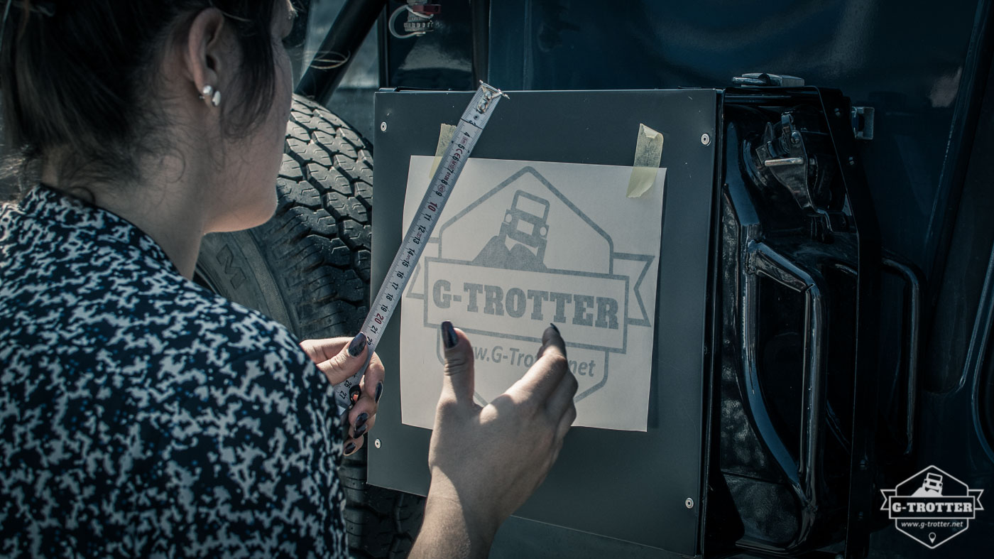 Our logo is placed on the cover of the jerry can.