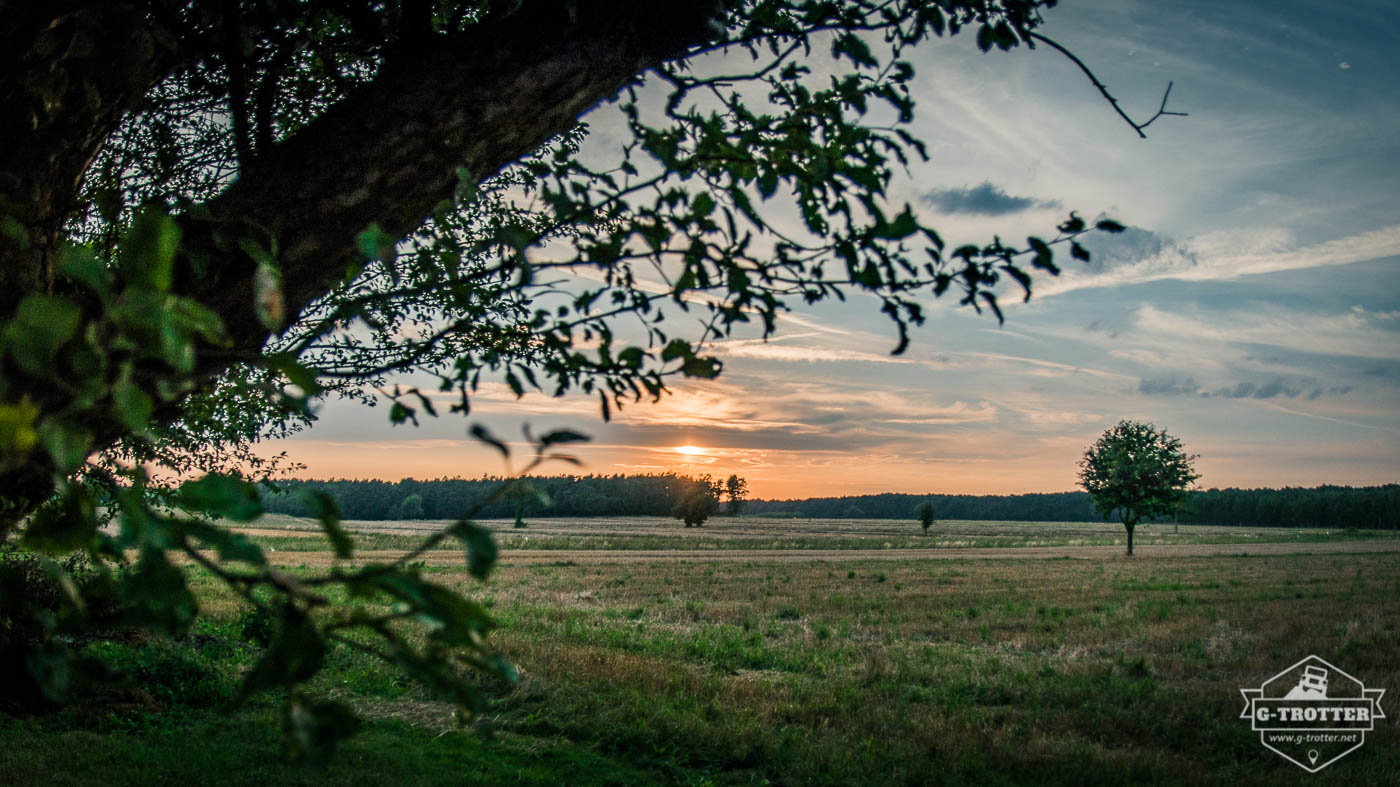 Sunset in Poland. 