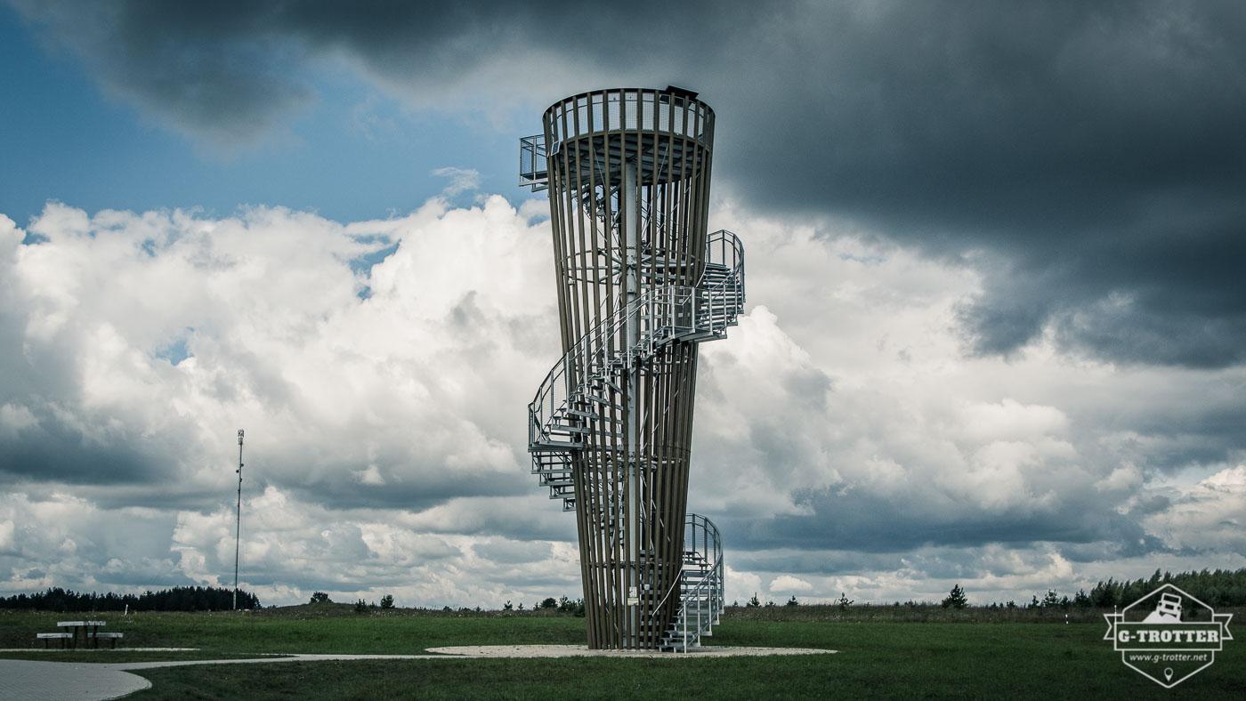 Observation tower at one of the many rest areas along the road.