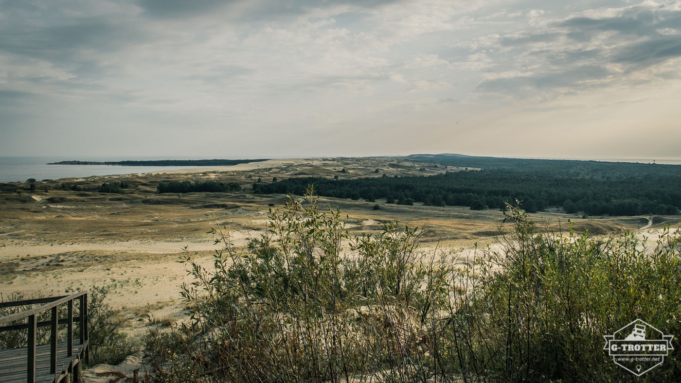 The shifting dunes of Nida on the Curonian Spit.