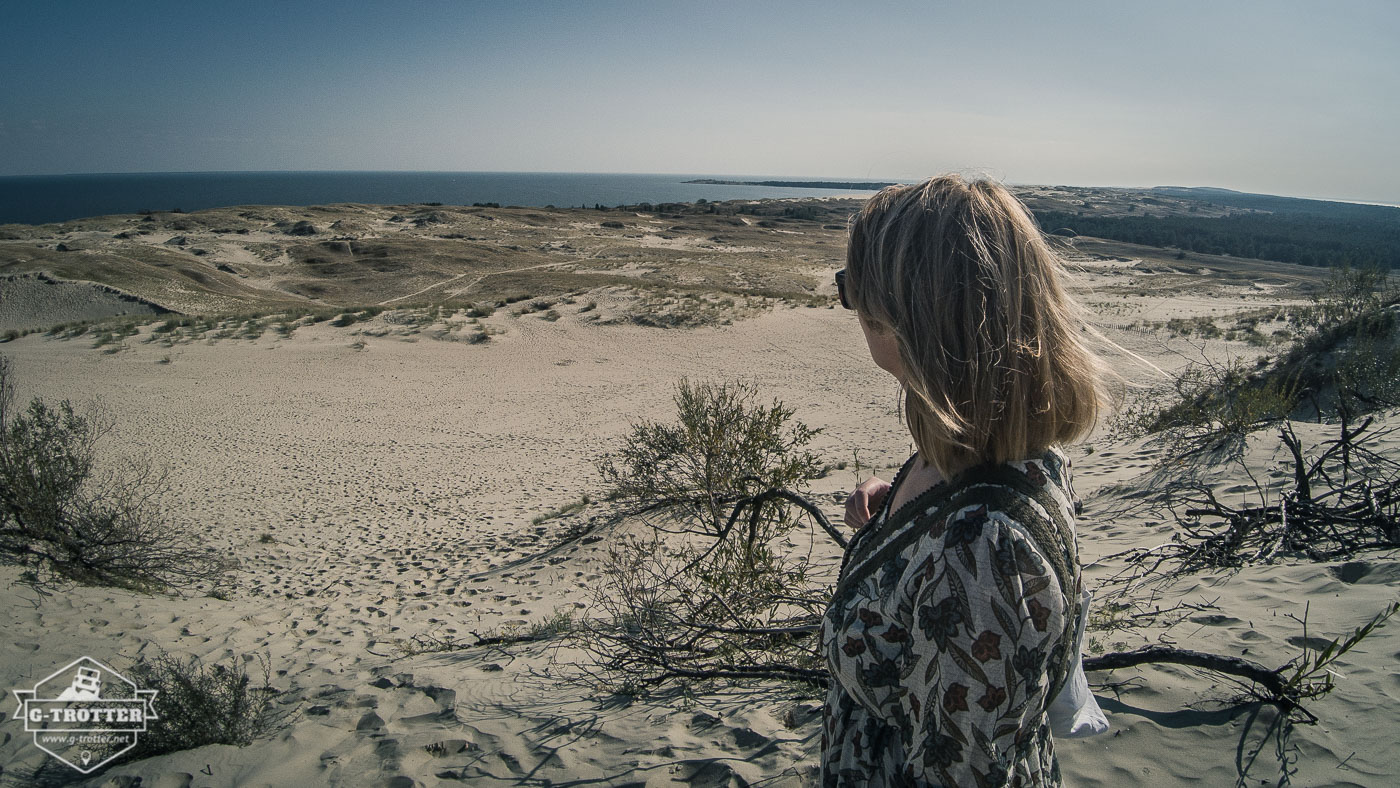 View over the shifting dunes of Nida on the Curonian Spit.