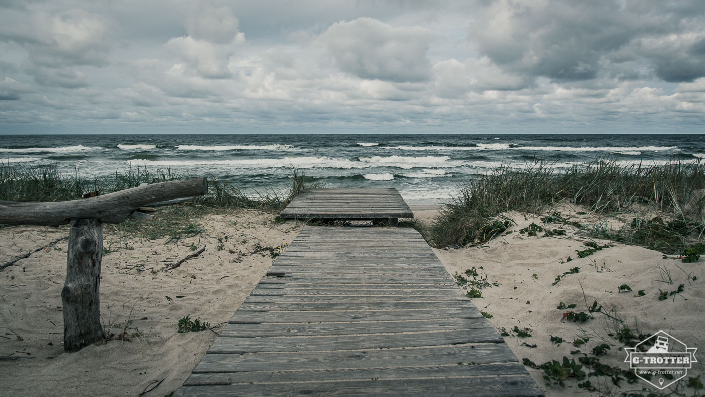 One of many lonely sandy beaches in Lithuania.