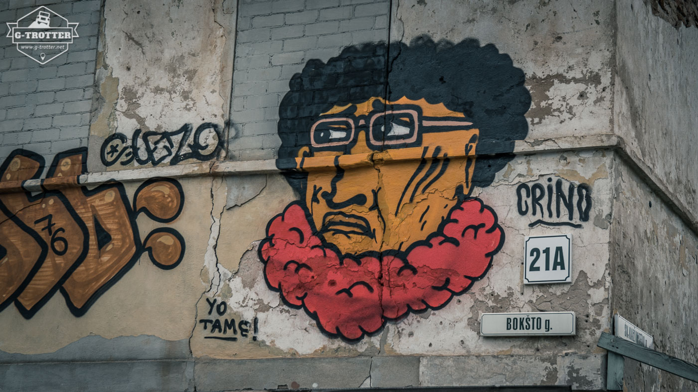 Streetart in Vilnius.