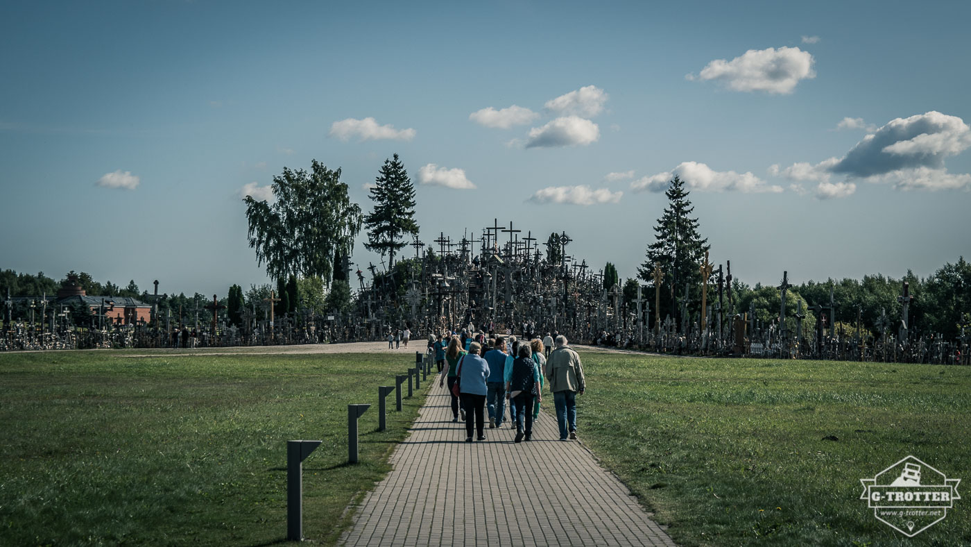 The Hill of Crosses is a popular site of pilgrimage.