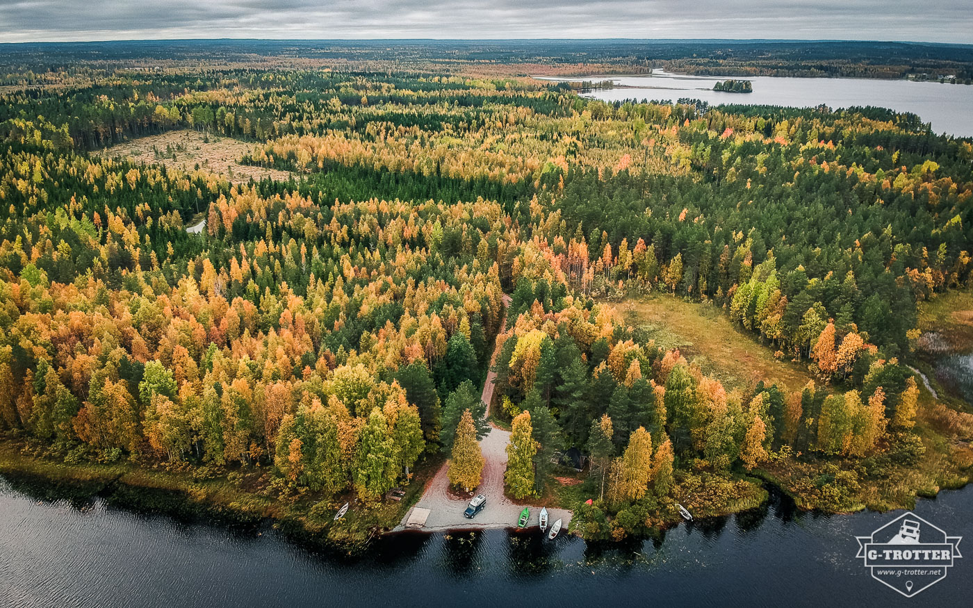 One of the most beautiful wild campspots we found in Finland.