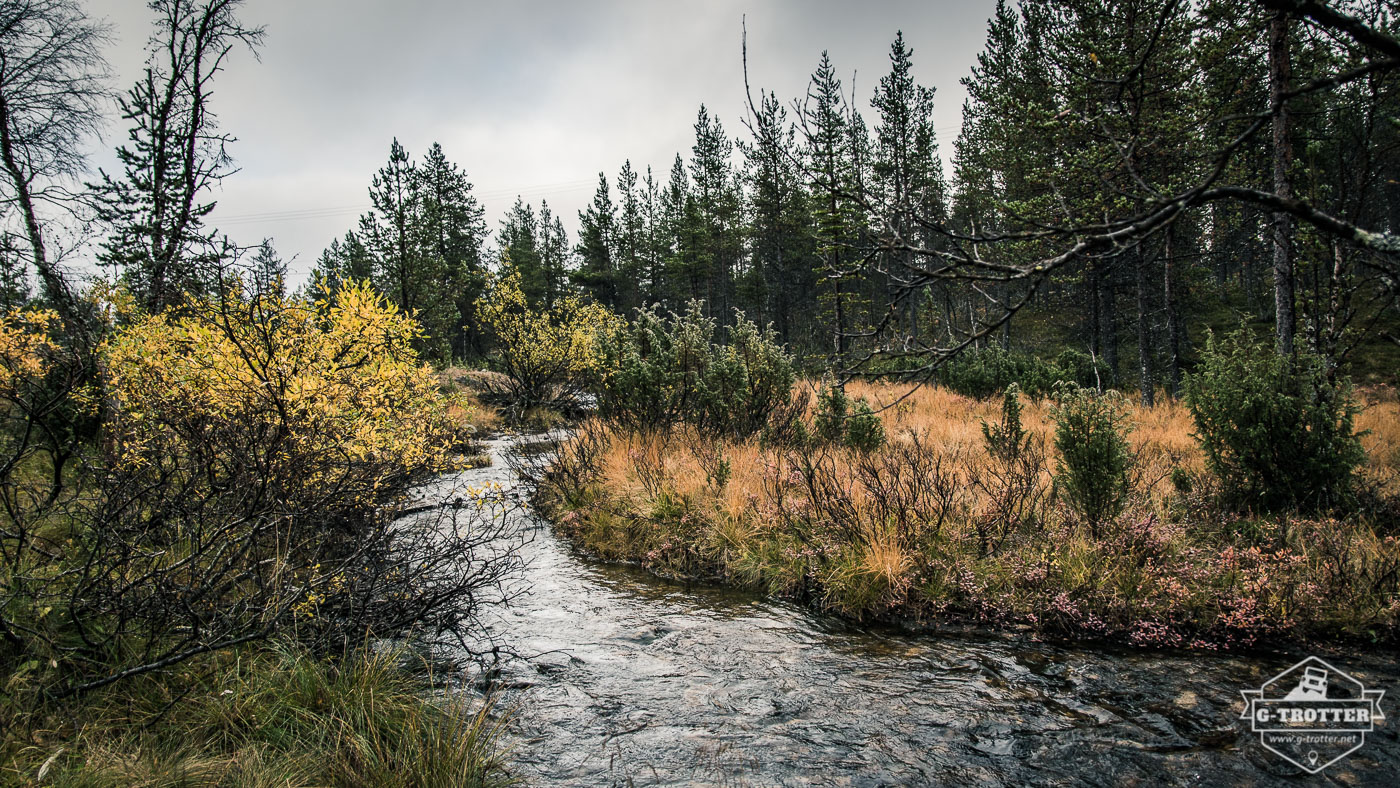 A short break next to a clear stream.