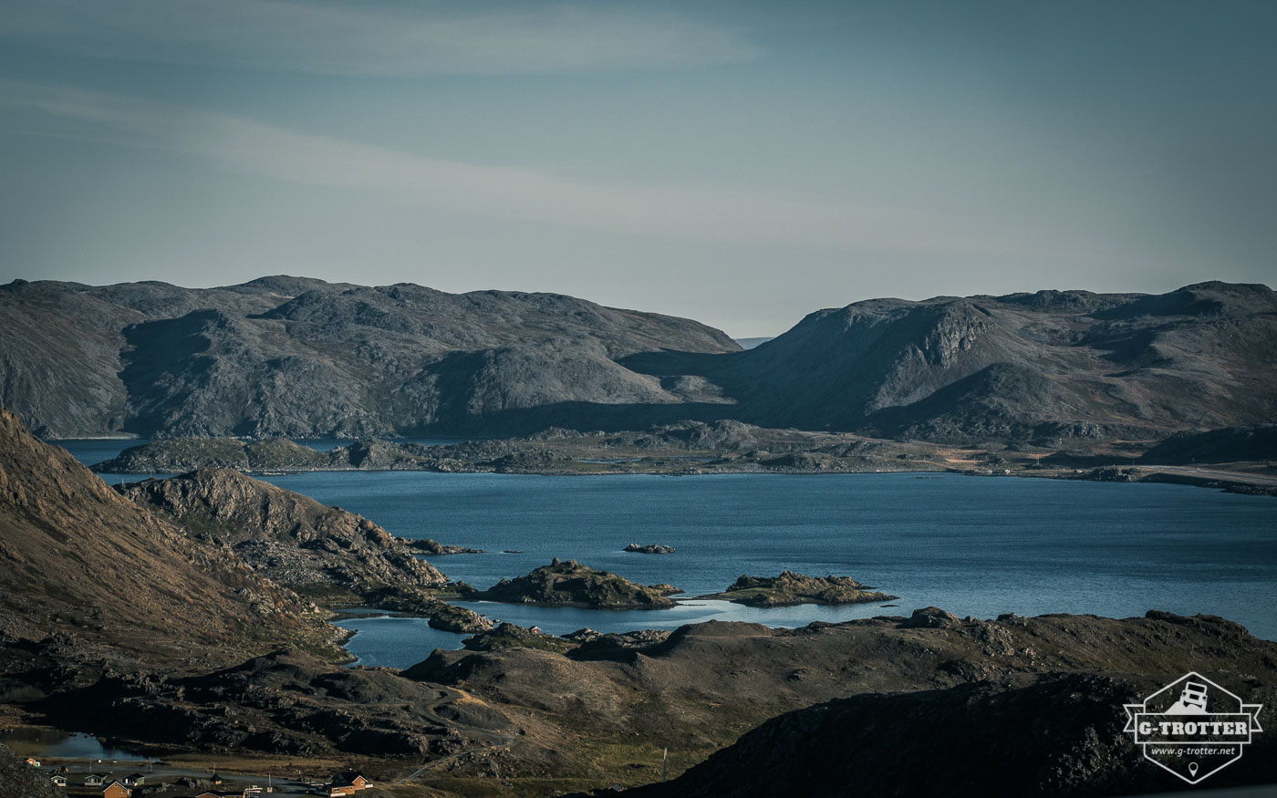 Impressing landscape on the way to the North Cape. 