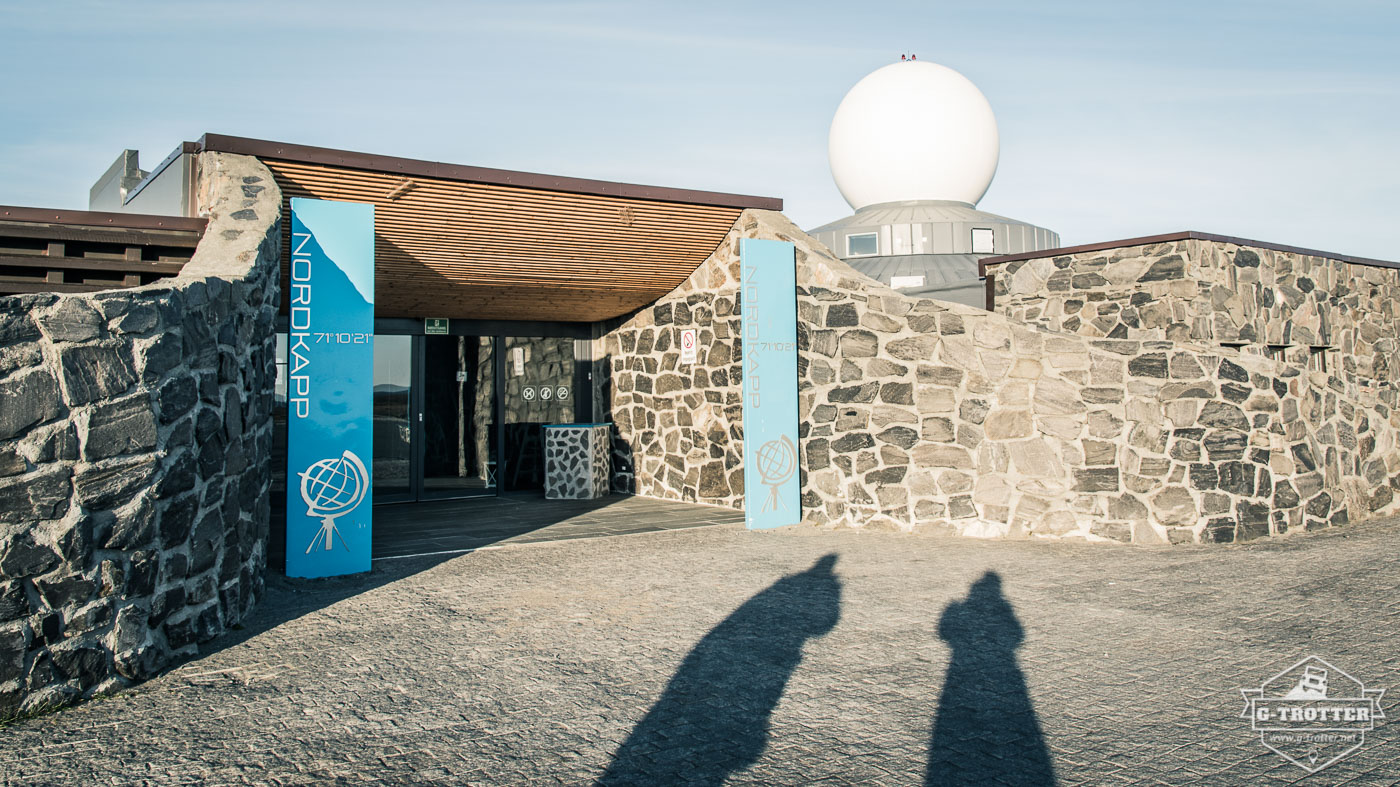 The entrance of the Visitor Center at the North Cape. 