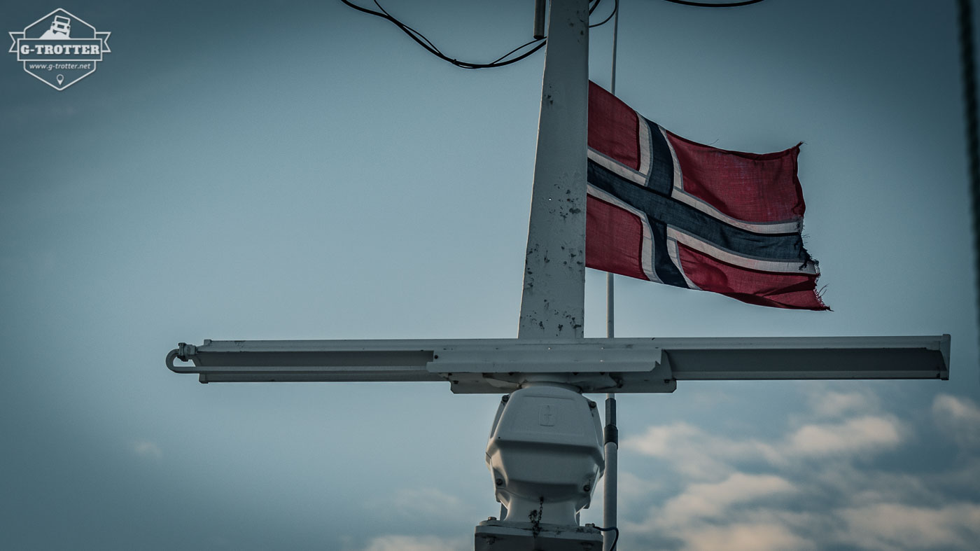 Unter norwegischer Flagge. 