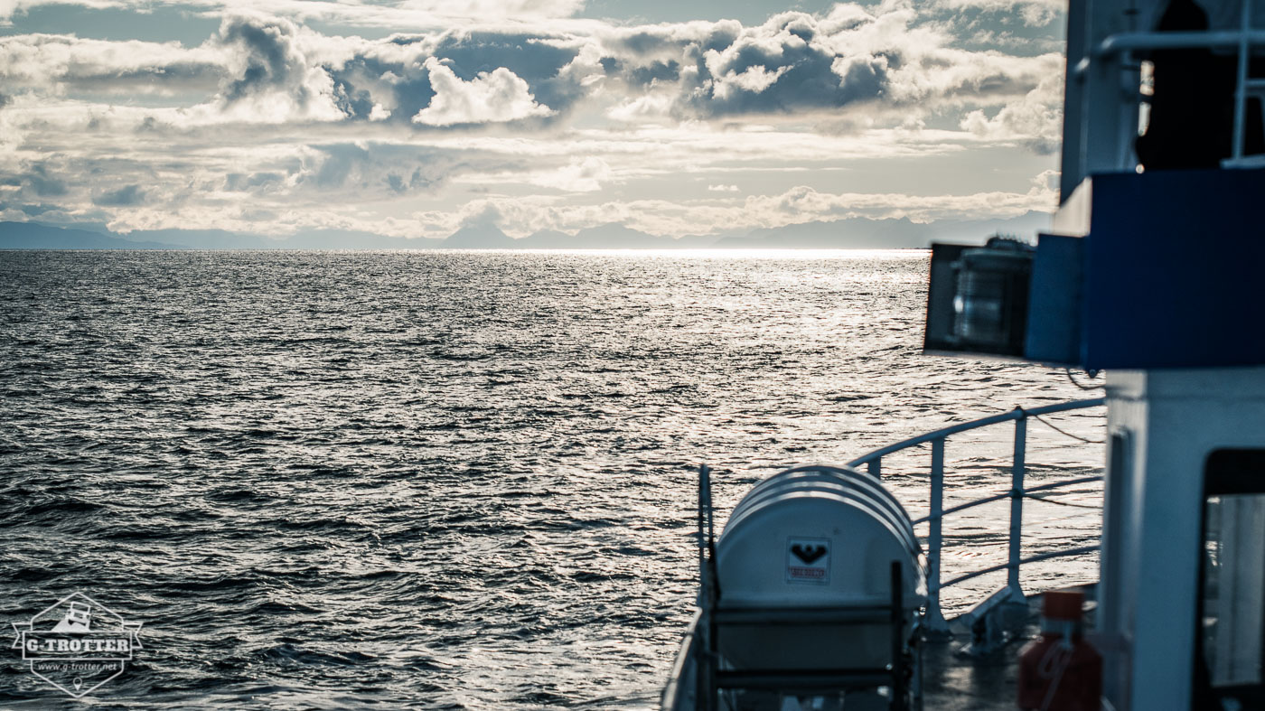 On board of the whalewatching-ship. 