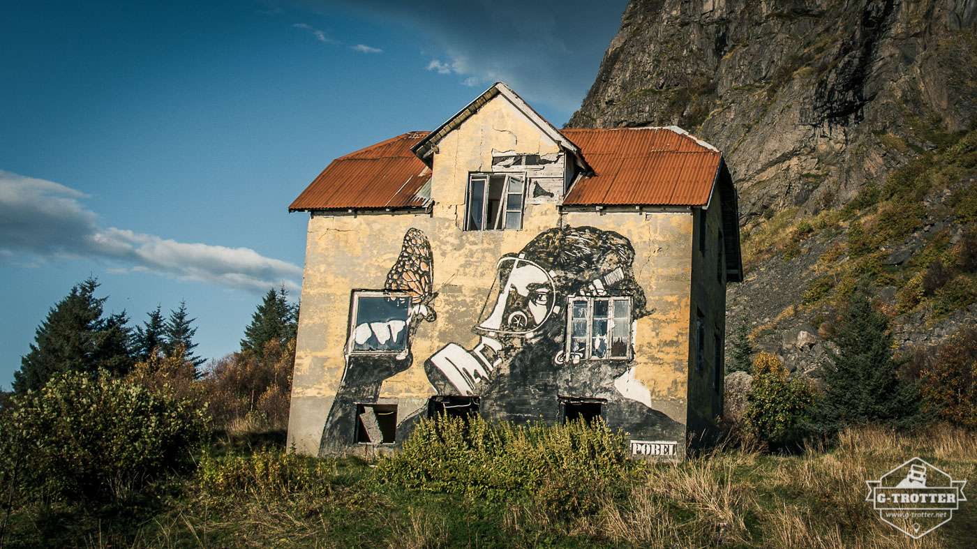 Street art on the Lofoten. 