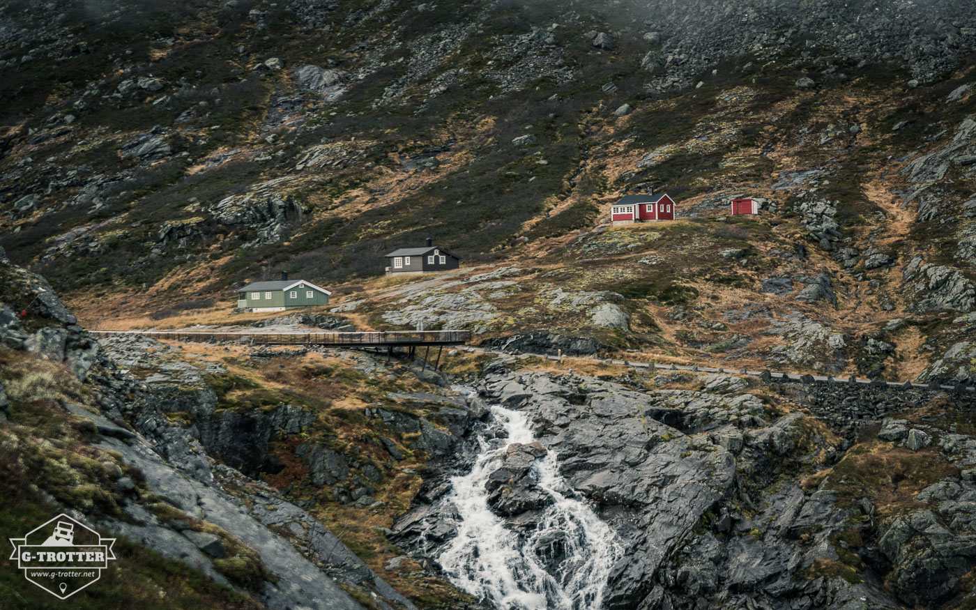 At the end of the Trollstigen a plateau is waiting.