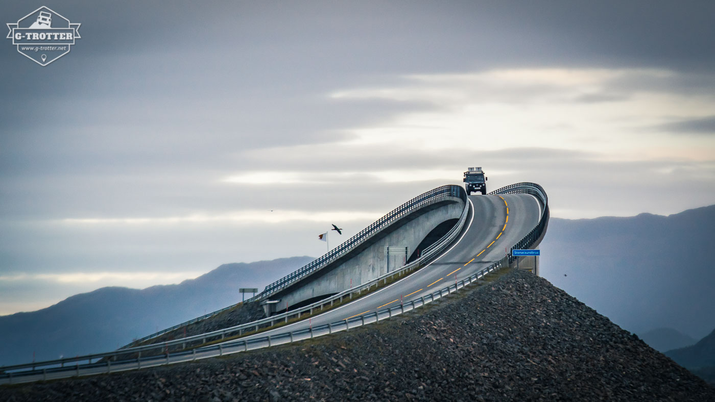 Die wahscheinlich bekannteste und beeindruckenste Brücke Norwegens auf der Atlantikstraße.