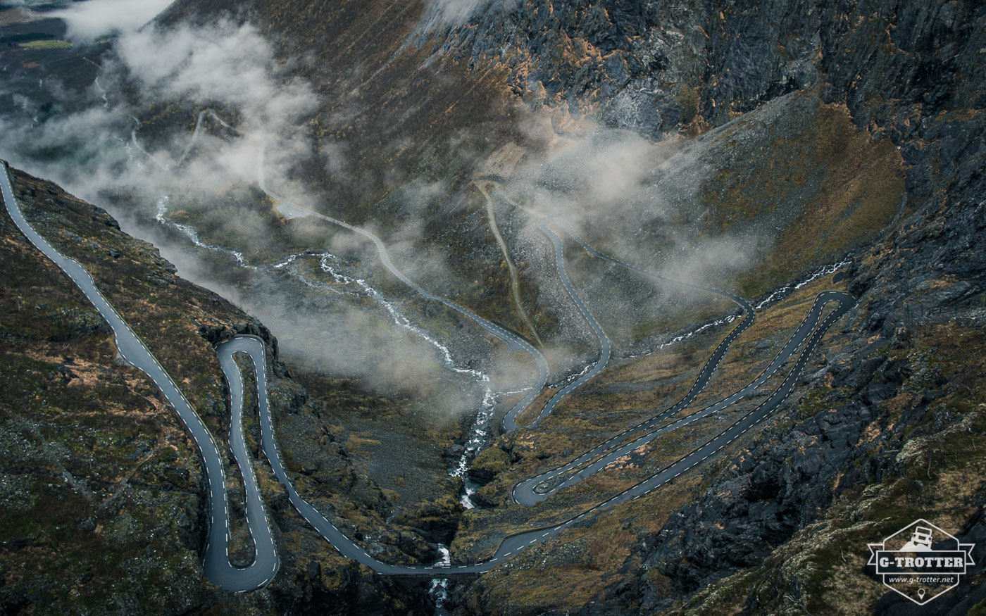 Trollstigen Serpentinenstraße. 