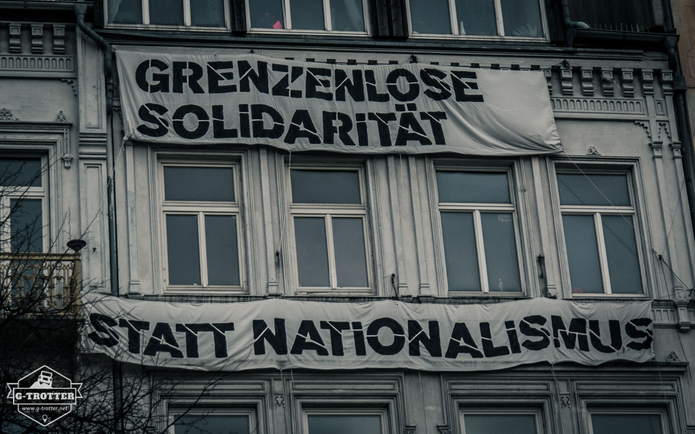 Occupied house in Hamburg.