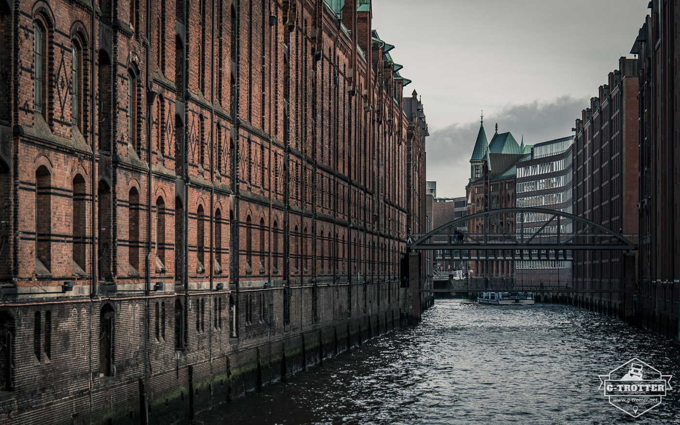 Die Hamburger Speicherstadt. 