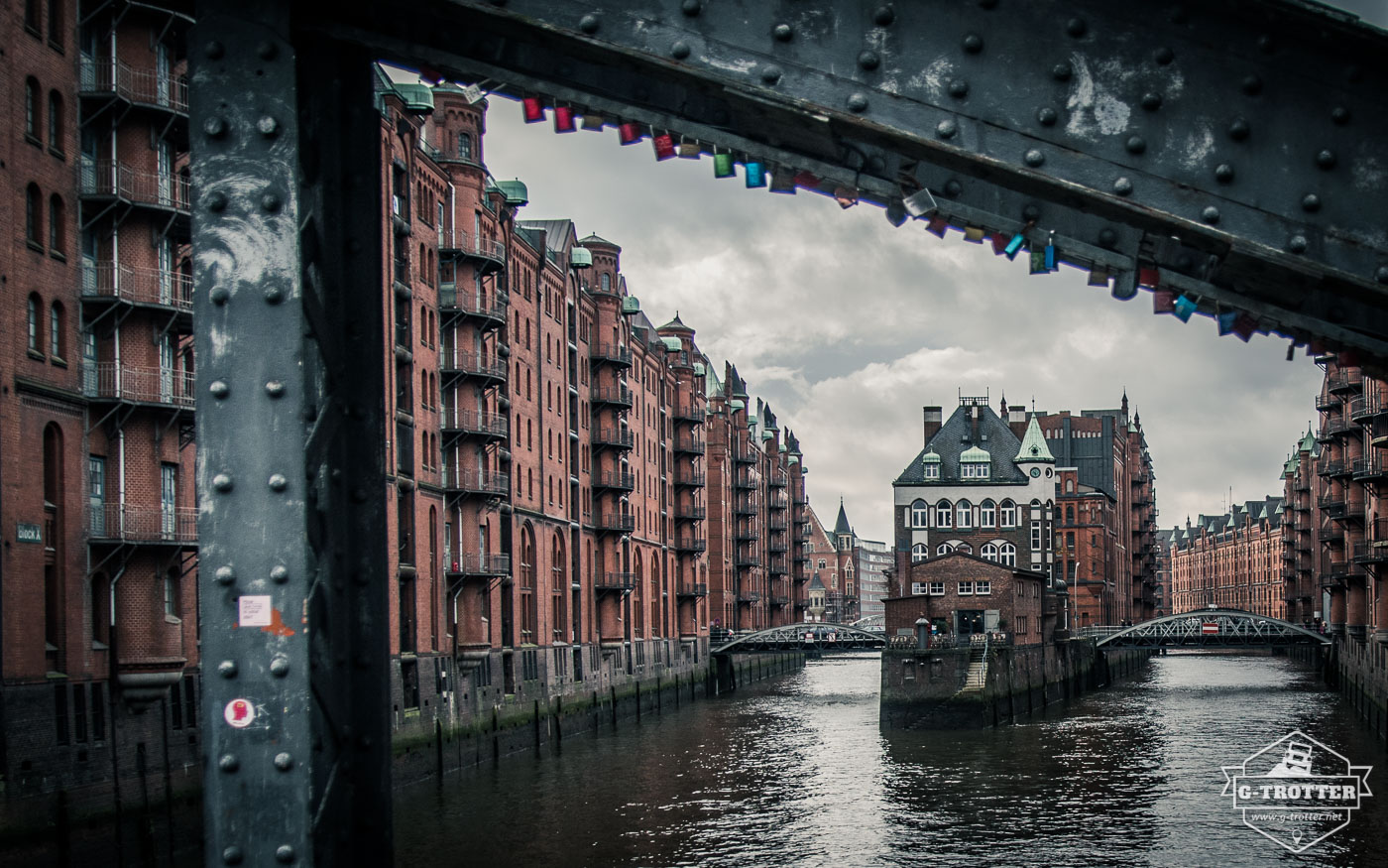 Die Hamburger Speicherstadt. 