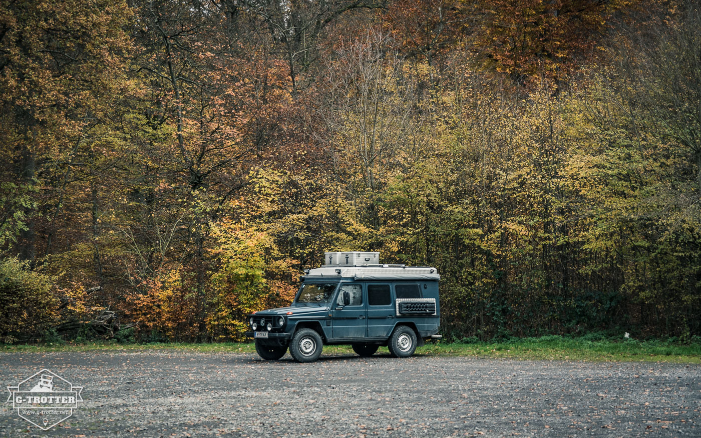 We used the deserted visitor parking lot of Burg Eltz as camp spot.