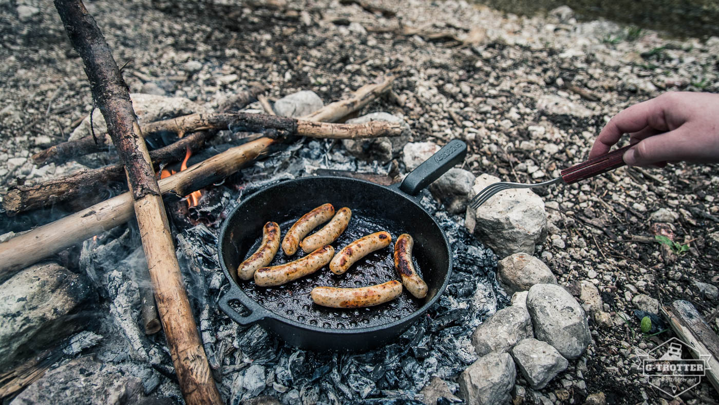 The inauguration of our new cast iron pan from Robens was a complete success.