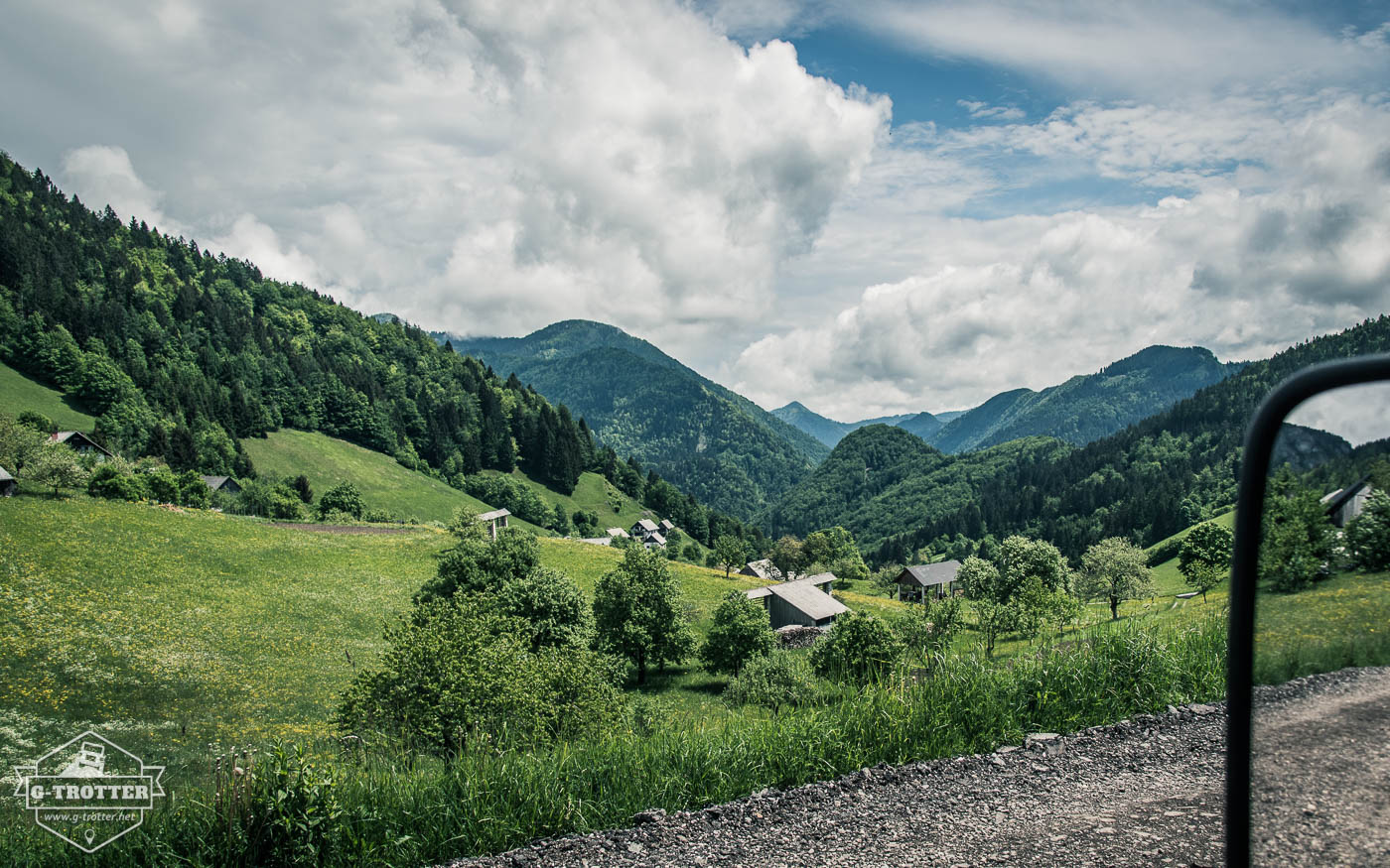 Picturesque mountain village romance in Slovenia.