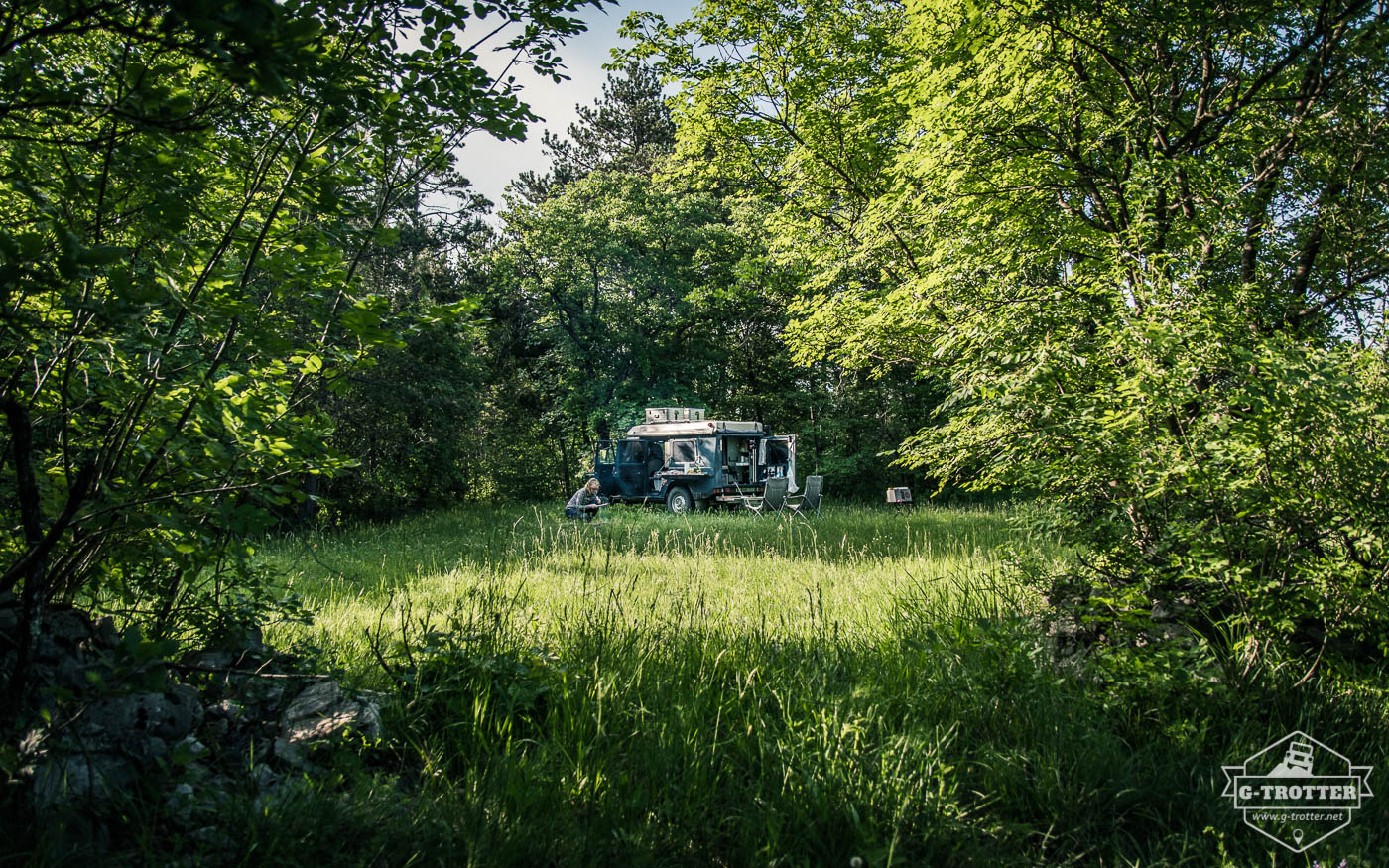 The second campspot in Slovenia we discovered was even better.