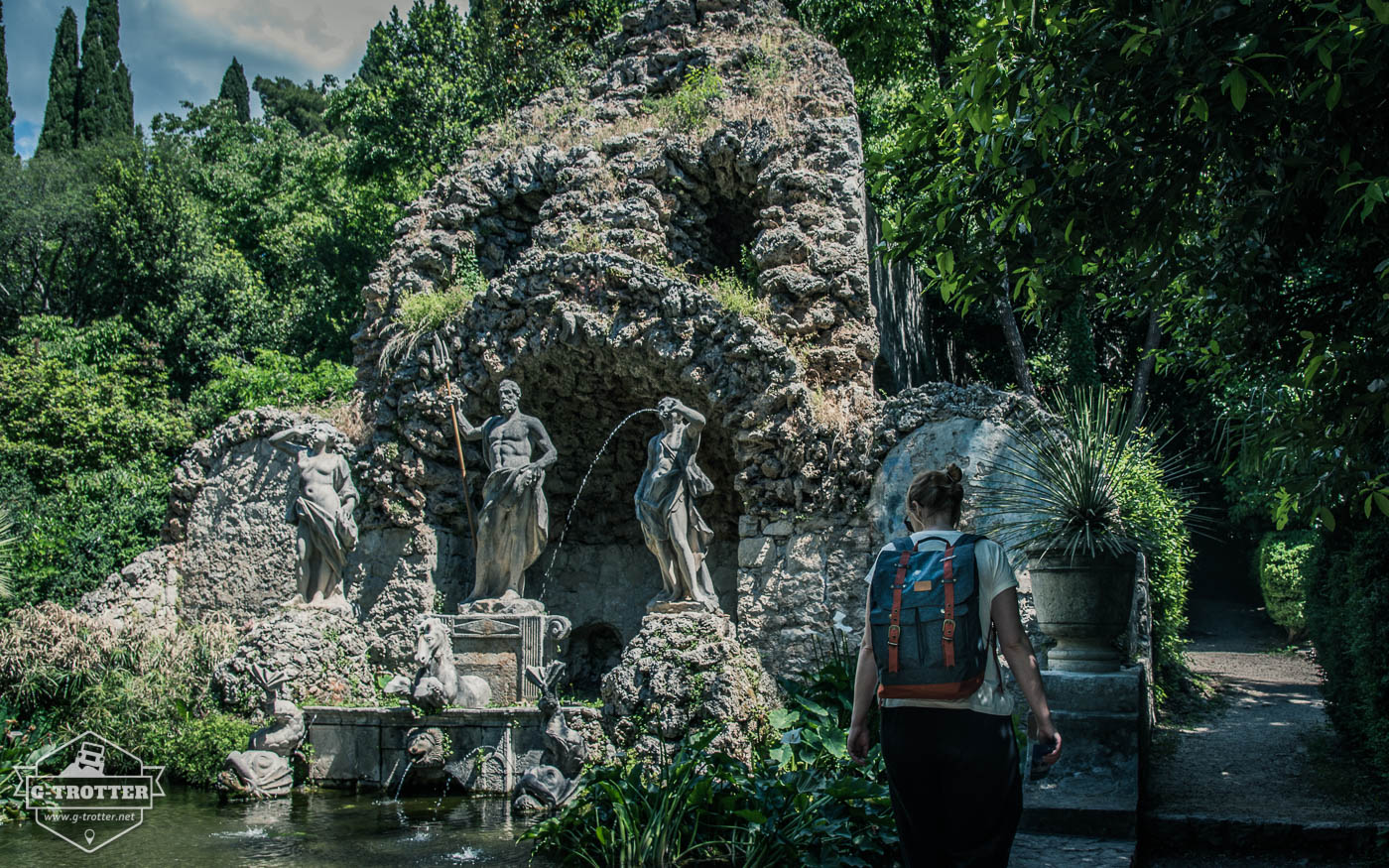 On the trail of Game of Thrones in the Trsteno Arboretum.