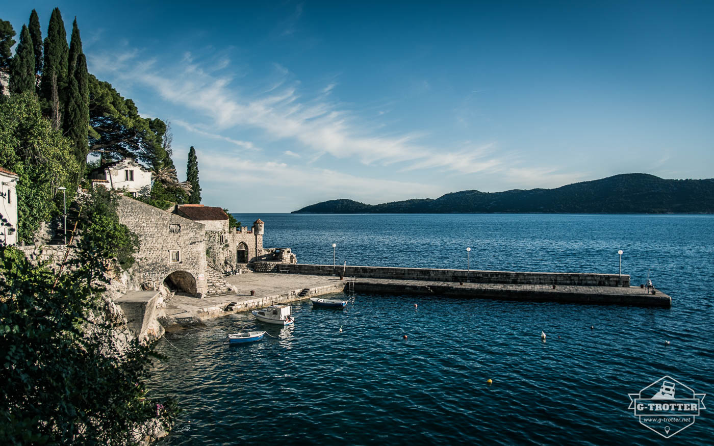 The dreamy harbor of Trsteno.
