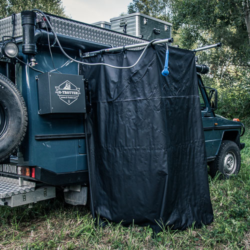 More than just a piece of fabric - Shower curtain and awning